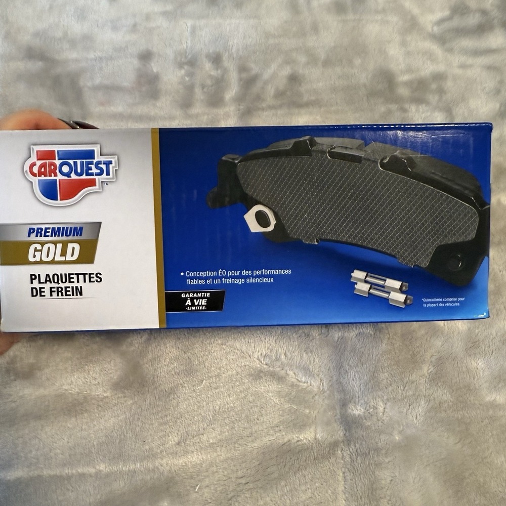 Disc Brake Pad Set-Premium Gold Ceramic Brake Pads CARQUEST GNAD1844 - Picture 3 of 5